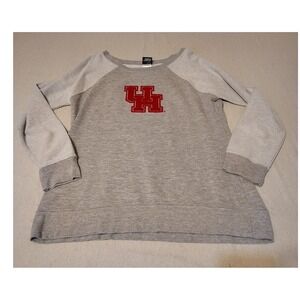 Creative Apparel Concepts University of Houston UH Cougars Sweatshirt Grey L LL